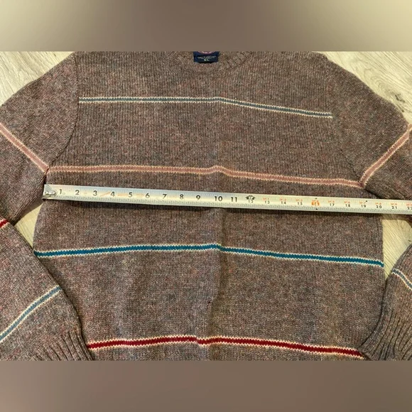Vintage Allen Solly Sweater Mens Size XL Multicolor Wool Winter - Picture 4 of 5